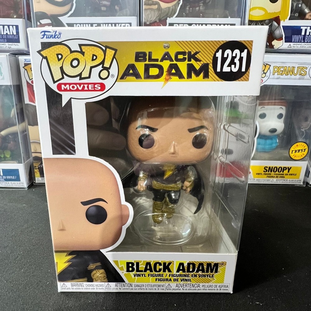 Funko Pop Movies DC Black Adam Vinyl Figure 1231 Black and Gold Suit